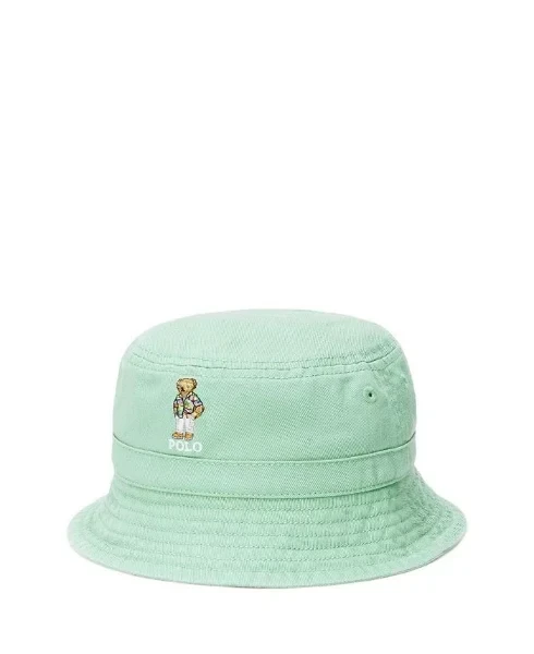 Baby Boys Polo Bear Cotton Twill Bucket Hat