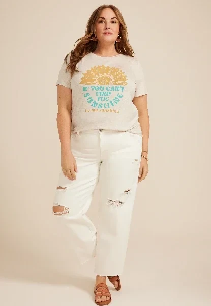 Plus Size Be The Sunshine Classic Fit Graphic Tee - Save 44% Today!