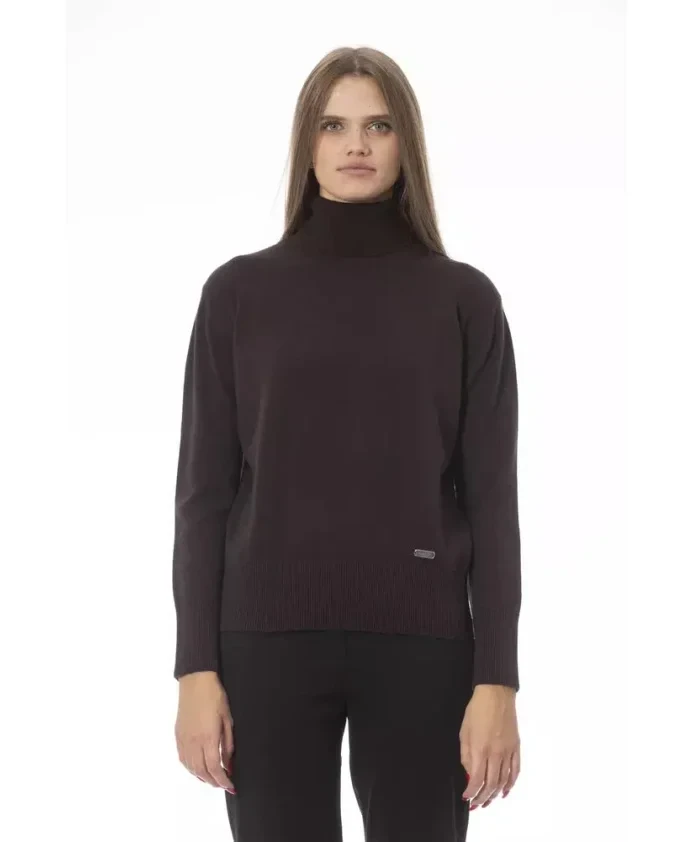 Luxury Brown Wool Cashmere Sweater - Save $14100 Now!