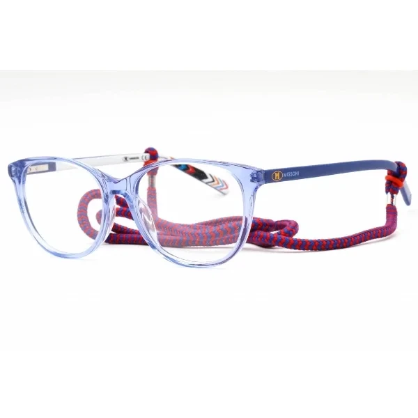 M Missoni Women's Eyeglasses - Blue Plastic Oval Full Rim Frame | MMI 0006 0PJP 00 - Save $8275 Now!