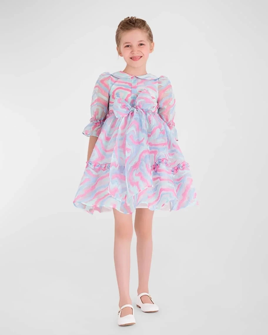 Girl's Dreamy Organza Dress, Size 3T-10