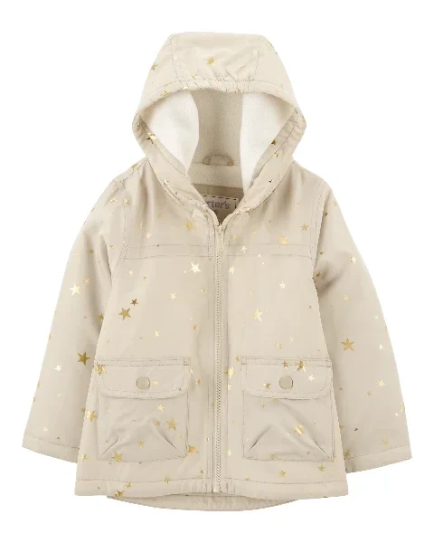 Toddler Star Foil Mid-Weight Fleece-Lined Jacket - 31% Off Limited Time!