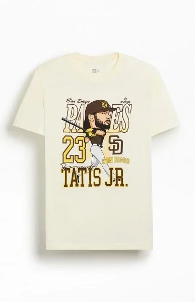 New Era Fernando Tatís Jr. Caricature T-Shirt - Now 70% Off!