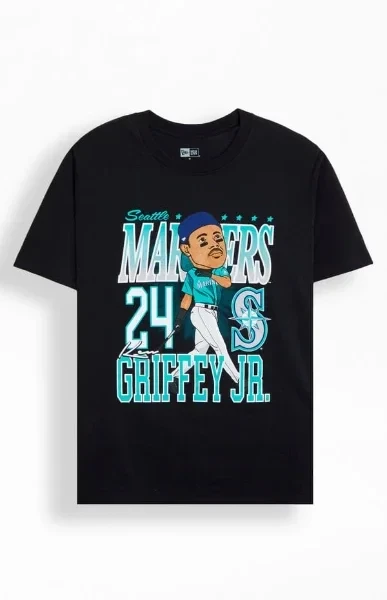 New Era Seattle Mariners Ken Griffey Jr. Caricature T-Shirt - Save $1480 Now!