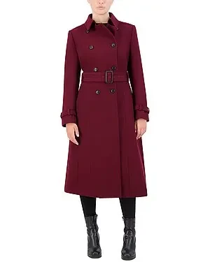Cole Haan Flared Wool-Blend Trench Coat - Save $42600 Today!