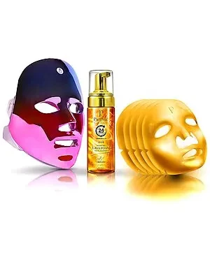 Predire Paris Multi-Treatment Wireless LED Mask with Cleanse & Renew Set - 97% Price Drop!