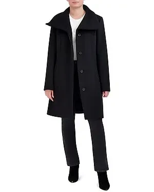 Cole Haan Convertible Collar Wool-Blend Coat - Now 75% Off!