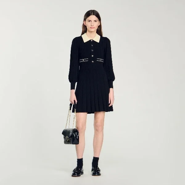 Pleated knit dress - Save 44% Today!