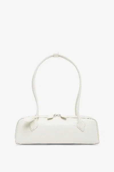 Le Teckel medium white leather bag - 30% Off Limited Time!