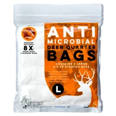 Koola Buck Large Antimicrobial Deer Quarter Bags - 4 Pack - 20% Off Limited Time!