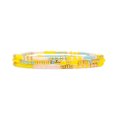 Women's Pura Vida Mixed Bead Stretch 3 Pack Bracelet - 25% Off Limited Time!