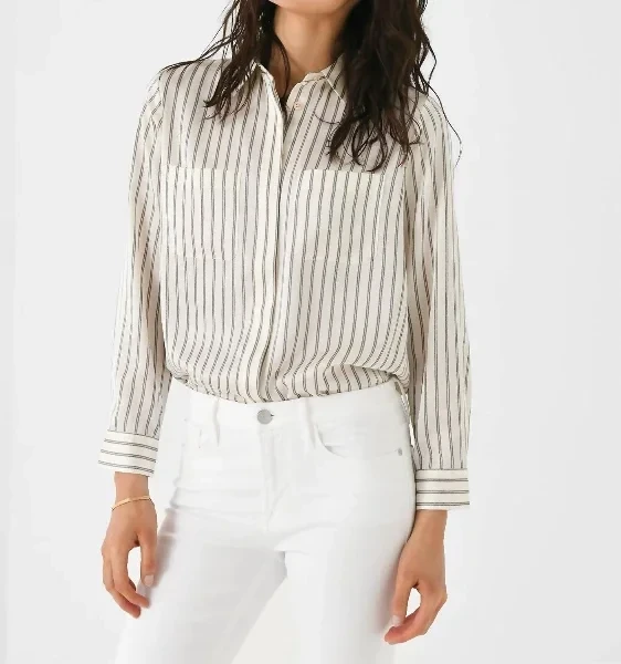 Slim Pocket Shirt In Cypress Multi - Now 56% Off!