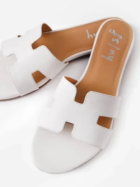 Women's Alibi Sandal In White Leather - 50% Off Today!