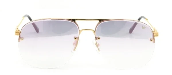 Vintage Frames Company VF SNATCH BEVEL DRILL MOUNT 0009 Aviator Sunglasses