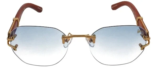 Vintage Frames Company VF V-DÉCOR XL WOODS 0005 Rectangle Sunglasses