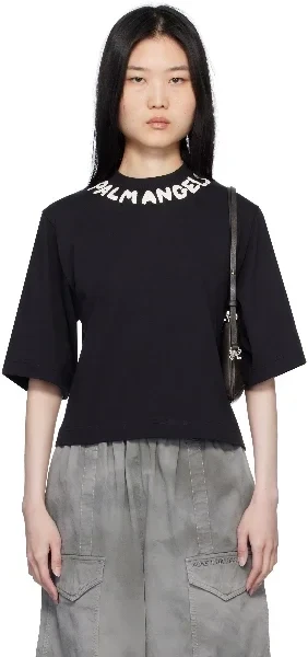 Black Logo Cropped T-shirt