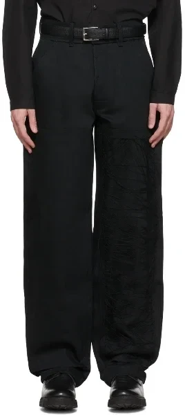 SSENSE Exclusive Black Paneled Jeans