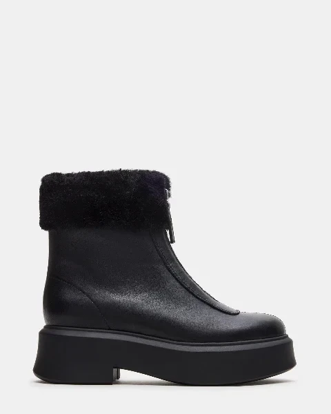 JONES FAUX FUR BLACK LEATHER - 31% Discount Now!