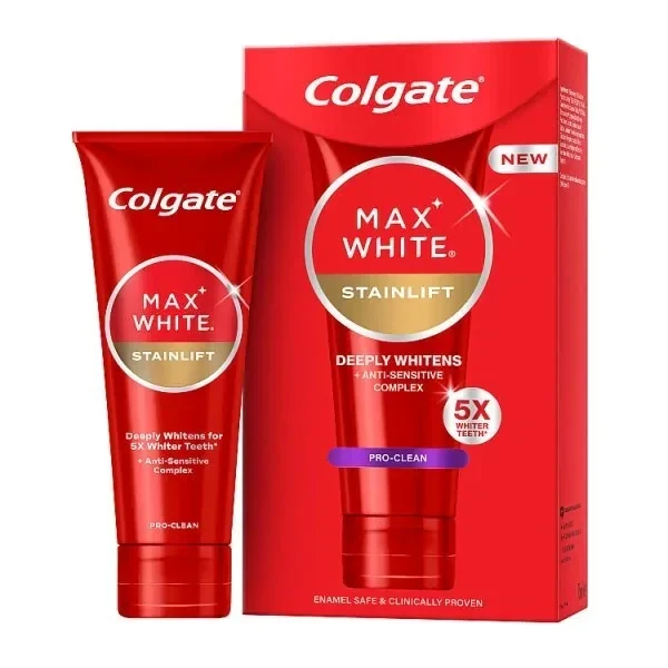 Colgate Max White Expert Stainlift Whitening Toothpaste 75Ml - Save 50% Today!