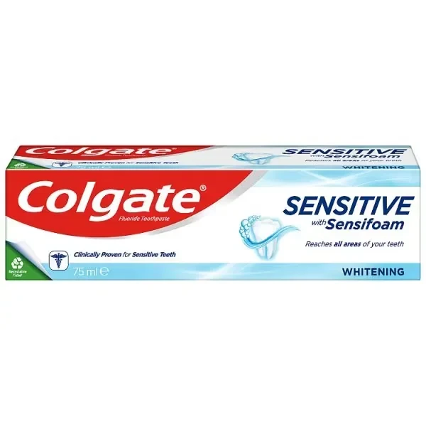 Colgate Sensitive with Sensifoam Whitening Toothpaste 75ml - 43% Price Drop!