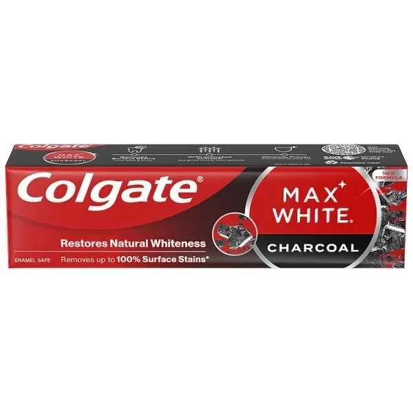 Colgate Max White Charcoal Whitening Toothpaste 75ml - Now 52% Off!