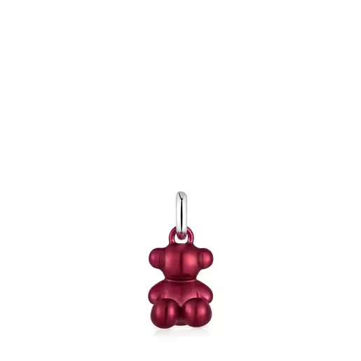 Small red-colored steel bear Pendant Bold Bear - 30% Discount Now!