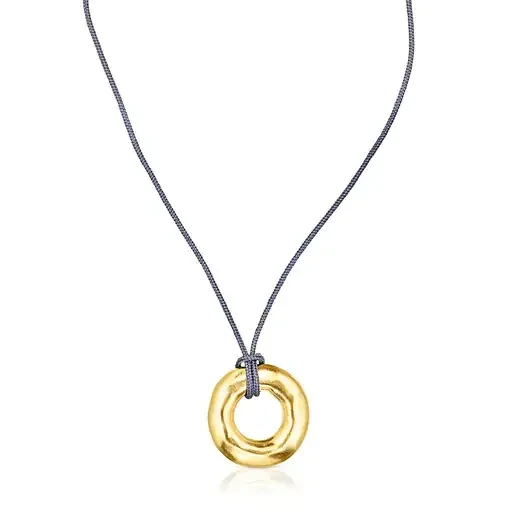 Silver vermeil Luah donut Necklace - 30% Price Drop!