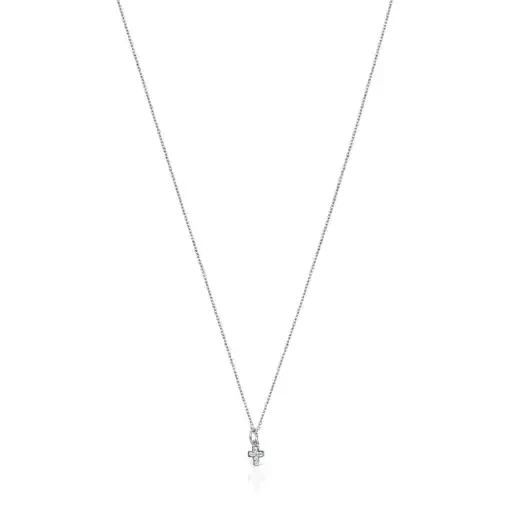 Les Classiques Cross Necklace in White gold with Diamonds - 30% Off Limited Time!
