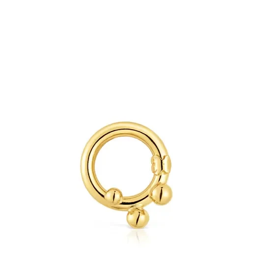 Small Ring with 18kt gold plating over silver and details Hold - Save $2600 Today!