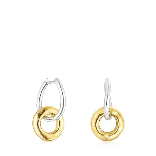 Short two-tone Luah donut Earrings - 40% Discount Now!