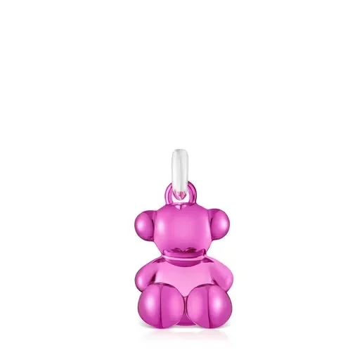 Bold Bear pink steel bear Pendant - Now 30% Off!