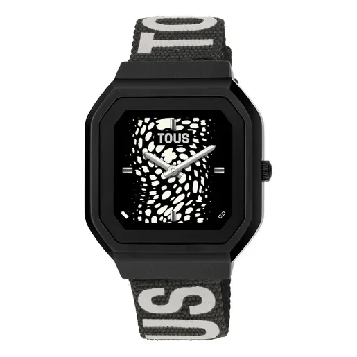 Smartwatch with nylon strap and lilac silicone strap B-Connect - 40% Discount Now!