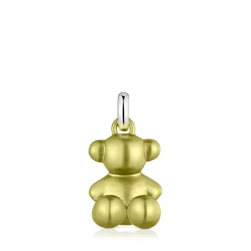 Medium lime-green-colored steel bear Pendant Bold Bear - 30% Off Today!