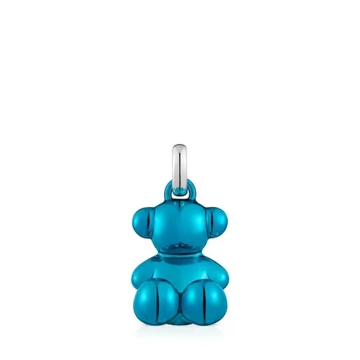 Bold Bear blue steel bear Pendant - 30% Price Drop!