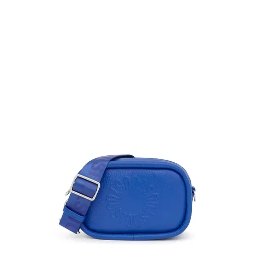Electric blue leather Crossbody reporter bag TOUS Miranda - Save $8700 Now!