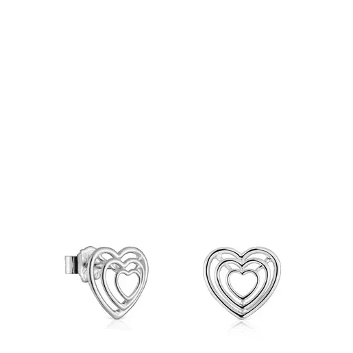 Bickie silver heart Earrings - Save 40% Today!