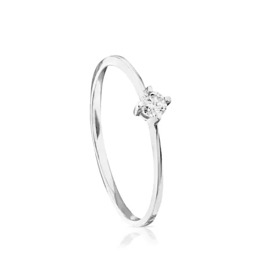 White Gold TOUS Brillants Ring with Diamond - 30% Off Today!