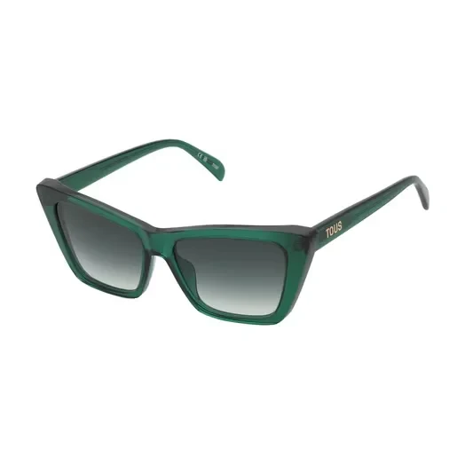 Green Sunglasses TOUS Logo Color Block - 30% Discount Now!