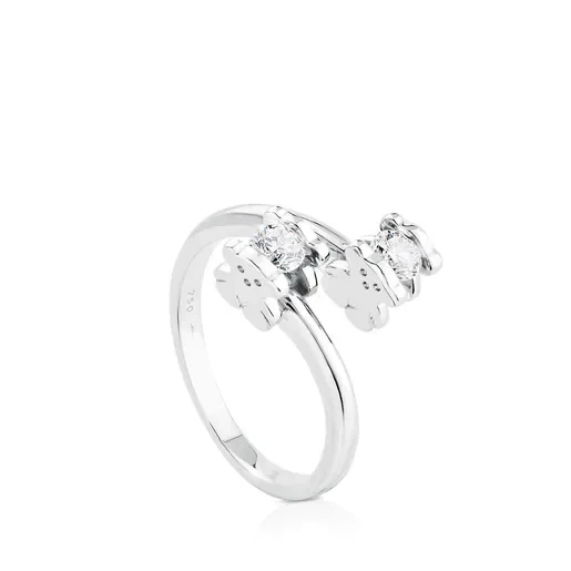 White Gold TOUS Diamonds Ring with Diamond - Save 30% Today!
