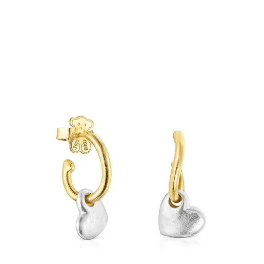 Two-tone Luah heart Earrings - 30% Discount Now!