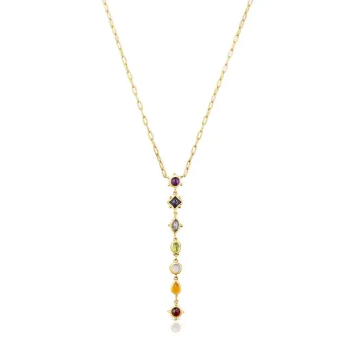 Magic Nature Necklace with gemstone strip - 30% Off Today!