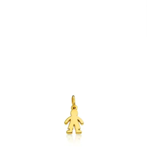 Gold Sweet Dolls Pendant Boy motif - 20% Price Drop!