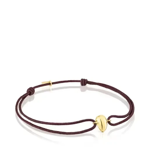 Gold and brown cord Teardrop bracelet TOUS Balloon - Now 30% Off!