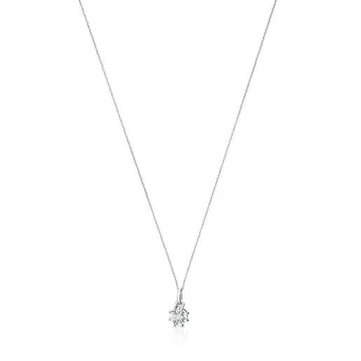 White gold Les Classiques Necklace with medium Diamond rosette - 30% Off Today!