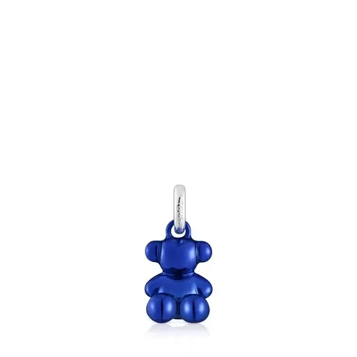 Small Bold Bear navy blue steel bear Pendant - Save $3900 Now!