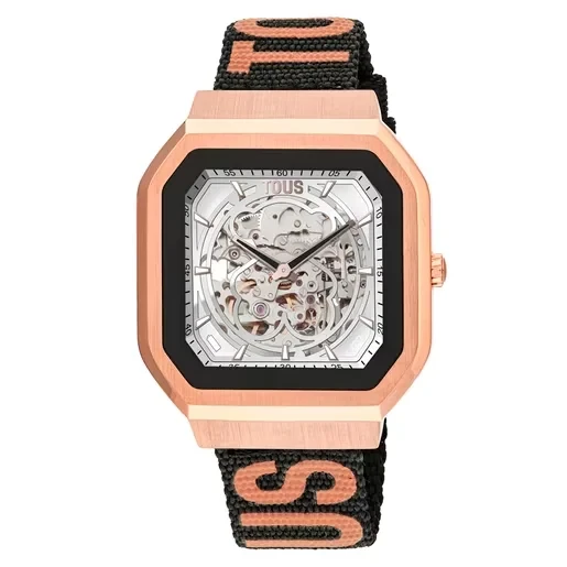 Smartwatch with nylon strap and pink silicone strap B-Connect - 40% Price Drop!