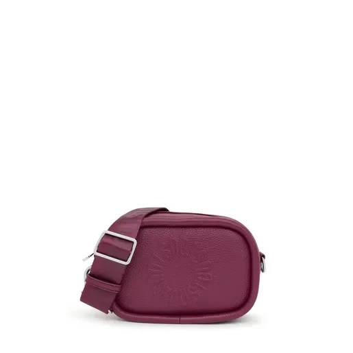 Burgundy leather Crossbody reporter bag TOUS Miranda - Save $8700 Today!