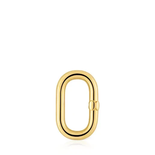 Medium Ring with 18kt gold plating over silver Hold Oval - Now 31% Off!