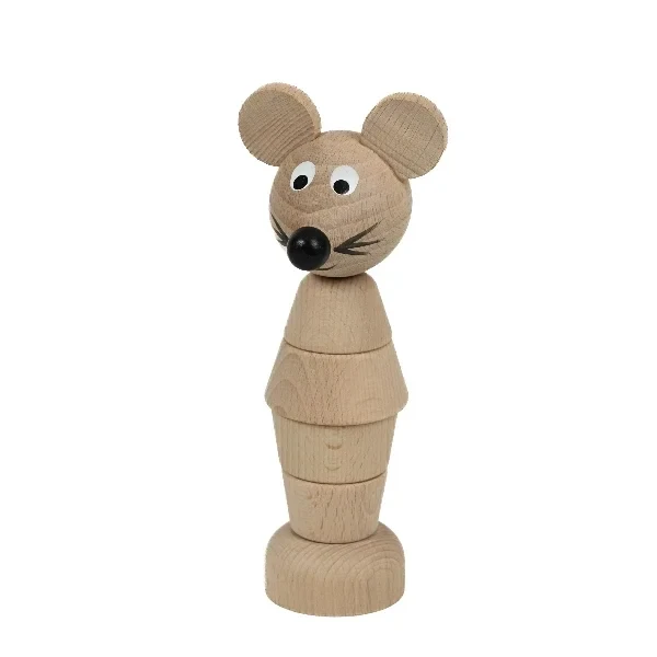 Wooden Stacking Toy / Mouse - Now 20% Off!