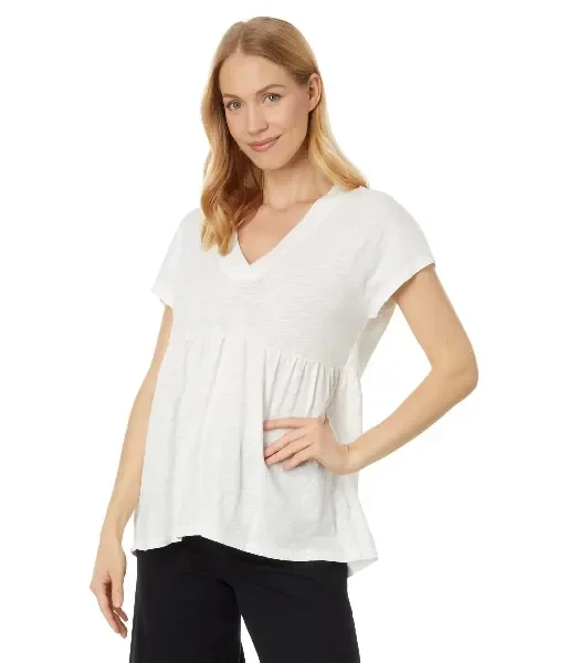 V-Neck Short Sleeve Tier Top - Save $3055 Today!